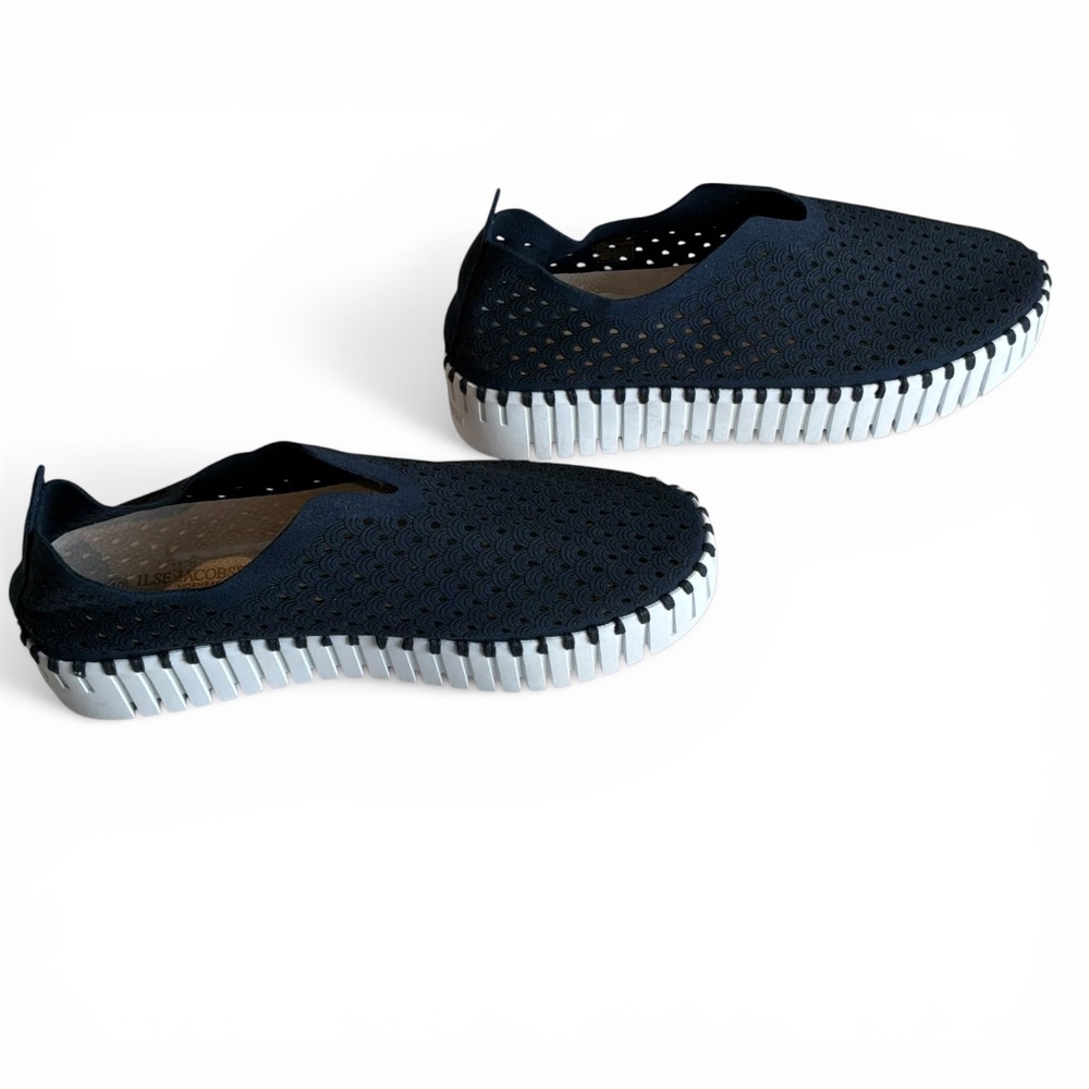 Ilse Jacobsen Shoes Tulip Sneaker in Navy Blue Size 10 - Picture 5 of 7
